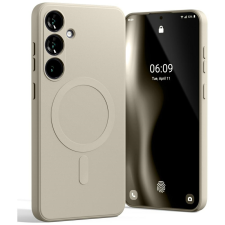 Mercury Semi-Silicone MagSafe-kompatibilis tok Samsung Galaxy S25 Plus - bézs tok és táska