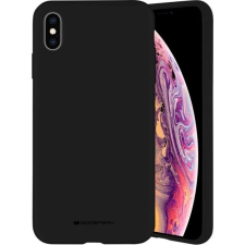 Mercury Silicone Apple iPhone 12 Pro Max szilikon tok, fekete (110843) tok és táska