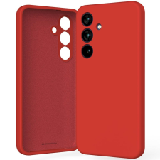 Mercury Silicone tok Samsung Galaxy S25 - piros tok és táska