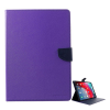 Mercurycase MERCURY Goospery Fancy tok álló, bőr hatású (FLIP, oldalra nyíló, asztali tartó funkció, textil minta) LILA [Apple IPAD Pro 11 (2018)] (5996457841547)