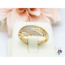  Meri apróköves gyűrű -18K gyűrű