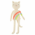 MERI Meri Rainbow Dexter macska plüss figura - 33 cm