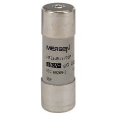 MERSEN P222975J FR22GG69V20P Kábel, - vezetékvédő cilinder biztosító betét 22x58 gG - 400-690VAC, kiütőszeges villanyszerelés
