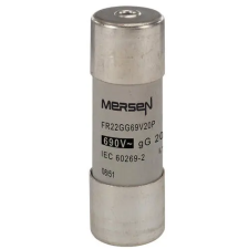 MERSEN P222975J FR22GG69V20P Kábel, - vezetékvédő cilinder biztosító betét 22x58 gG - 400-690VAC, kiütőszeges villanyszerelés