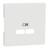  Merten Fedlap, USB töltőkhöz, System-D, mattfehér MTN4367-6037 Schneider
