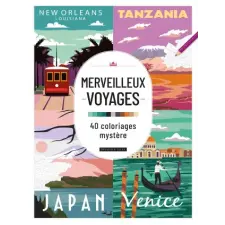  Merveilleux voyages - 40 coloriages mystère idegen nyelvű könyv