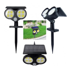 merystyle Napelemes és mozgásérzékelős kerti COB LED lámpa 64 leddel - fekete (LF-1906B) világítás