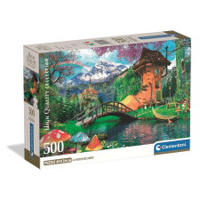  Mesebeli ház Old Shoe House 500 db-os Compact puzzle Clementoni puzzle, kirakós
