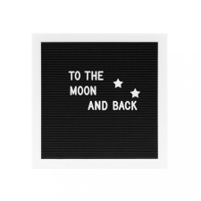  MESSAGE BOARD betű tábla 30x30cm fekete dekoráció