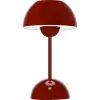  Messina napelemes LED-es asztali lámpa 16 cm átmérő x 27,5 cm piros