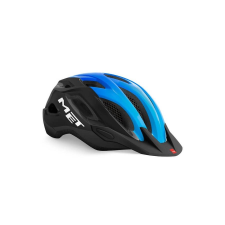 MET Crossover unisex MTB bukósisak, XL-es méret (60-64 cm), fekete-cián kerékpáros sisak