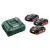 METABO 685132000 Basic Set 3x 18V Akkumulátor 4000mAh + töltő
