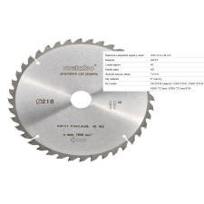 METABO Vágótárcsa Metabo HW/CT 216x30, 40 WZ 5 (628060000) fűrészlap