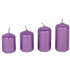  Metál 40mm-es lépcsős gyertya lila (csom ár)