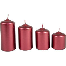  Metál 50mm-es lépcsős gyertya bordó (csom ár) gyertya