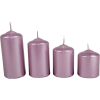  Metál 50mm-es lépcsős gyertya halvány lila (csom ár)