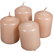 Metál adventi gyertya 40x60 mm lazac 4db/csom (db ár) gyertya