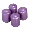  Metál adventi gyertya 40x60 mm lila 4db/csom (db ár)