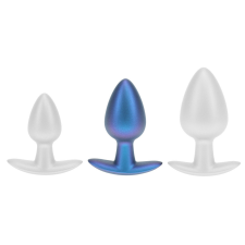 Metál análplug – prémium kék, 6,5 x 3,3 cm anál