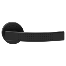 METAL-BUD ASTRA ajtóajtókilincs kerek rozettás fekete PZ zár és alkatrészei