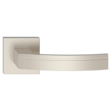 METAL-BUD BARCELONA ajtókilincs szögletes K-rozettás nikkel szatén PZ zár és alkatrészei