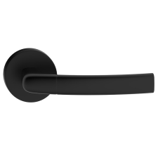 METAL-BUD CAMILA ajtókilincs kerek rozettás jobb oldali fekete Csak kilincs felső rozettán zár és alkatrészei