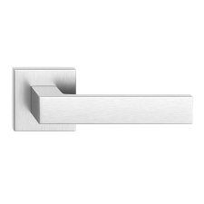 METAL-BUD CUBE ajtóajtókilincs szögletes rozettás matt króm WC zár és alkatrészei