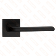 METAL-BUD DIVA/DISCO nyél szögletes K rozettás - FIT rozettás 6mm fekete BB zár és alkatrészei