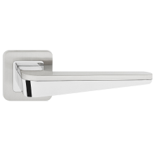 METAL-BUD DUO/OPEN ajtókilincs kerek rozettás szálcsiszolt nikkel Csak kilincs felső rozettán zár és alkatrészei