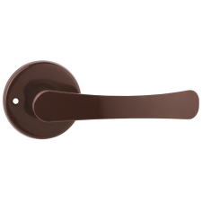 METAL-BUD FESTETT ajtókilincs kerek rozettás barna WC zár és alkatrészei