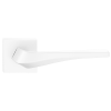 METAL-BUD FLOW ajtókilincs szögletes Q rozettás fehér - CORONA PREMIUM WC