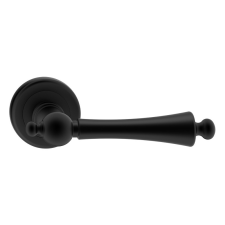 METAL-BUD OLIVIA R ajtókilincs klasszikus rozettás fekete BB zár és alkatrészei