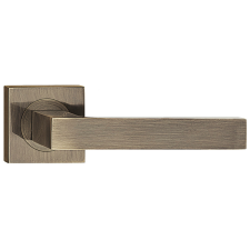 METAL-BUD QUBIK ajtókilincs szögletes rozettás antik BB zár és alkatrészei