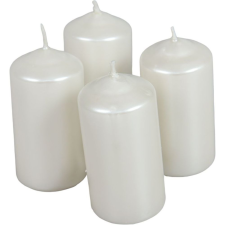  Metál henger gyertya 40x80mm ivory (db ár) 4db/csom gyertya