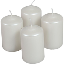 Metál henger gyertya 60x100mm fehér 4db/csom (db ár) gyertya