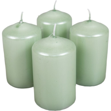 Metál henger gyertya 60x100mm menta 4db/csom (db ár) gyertya