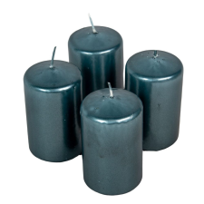 Metál henger gyertya 60x100mm szürke 4db/csom (db ár) gyertya