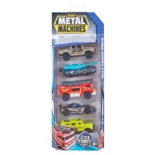 Metal Machines járműcsomag 5-ös pack 2-es sorozat autópálya és játékautó