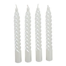  Metál nagy csavart fehér 200mm (db ár) 30db/csom gyertya