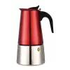  Metal Red moka kávéfőző 6 csészéhez rozsdamentes indukciós 54514