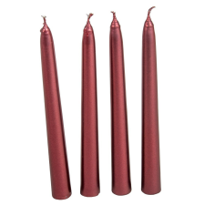  Metál spitz gyertya 195 mm bordó 4db/csom (db ár) gyertya