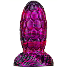 MetallicAnal Dragon Egg Dildo Warnax 13 x 7cm lila-fekete műpénisz, dildó