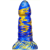 MetallicAnal Torff Dildo - prémium kék-arany színű szilikon játék 16cm