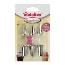METALTEX hat részes dekoráló fej adapterrel,6 db-os (252408) konyhai eszköz
