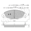 METELLI fékbetétkészlet, tárcsafék 22-0332-0