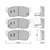 METELLI fékbetétkészlet, tárcsafék 22-0415-0