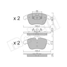 METELLI fékbetétkészlet, tárcsafék 22-0675-5 autóalkatrész