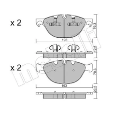 METELLI fékbetétkészlet, tárcsafék 22-0823-0 autóalkatrész