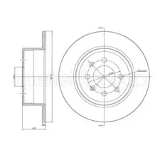 METELLI féktárcsa 23-0606C autóalkatrész