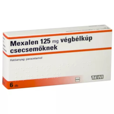MEXALEN 125MG VÉGBÉLKÚP CSECSEMŐKNEK 6X vitamin és táplálékkiegészítő